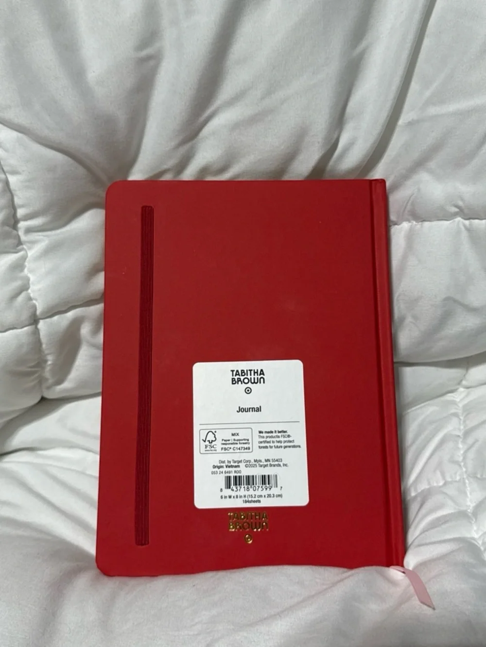 Red Hardcover 'My Business' Notebook by